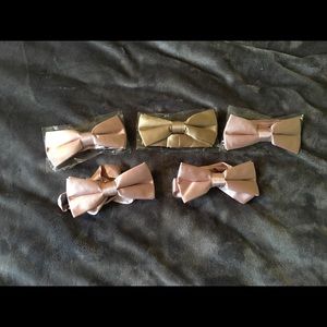 MENS BOWTIES | Blush and Gold Bow ties